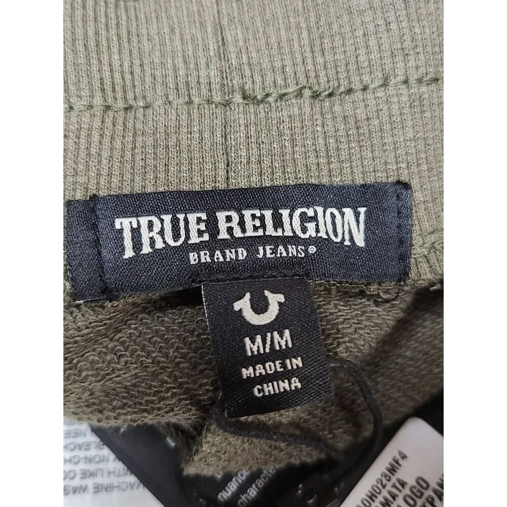 True Religion Classic Logo Jogger Sweatpants Men’s Medium Dk Green